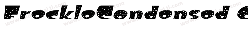FreckleCondensed Oblique字体转换